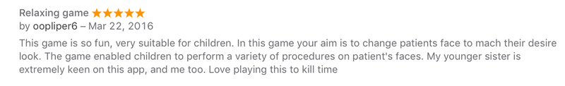 Illustration for article titled This Plastic Surgery Smartphone Game Is a Great Way to Teach Kids Malpractice, Murder